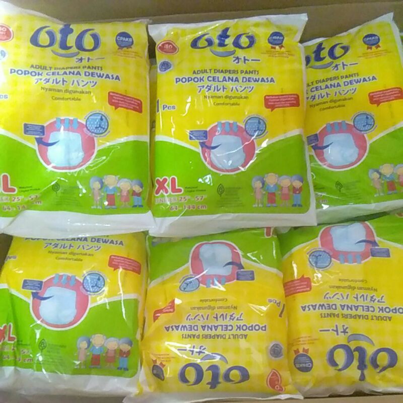 Oto Adult Diapers Pants / oto popok celana dewasa L, XL