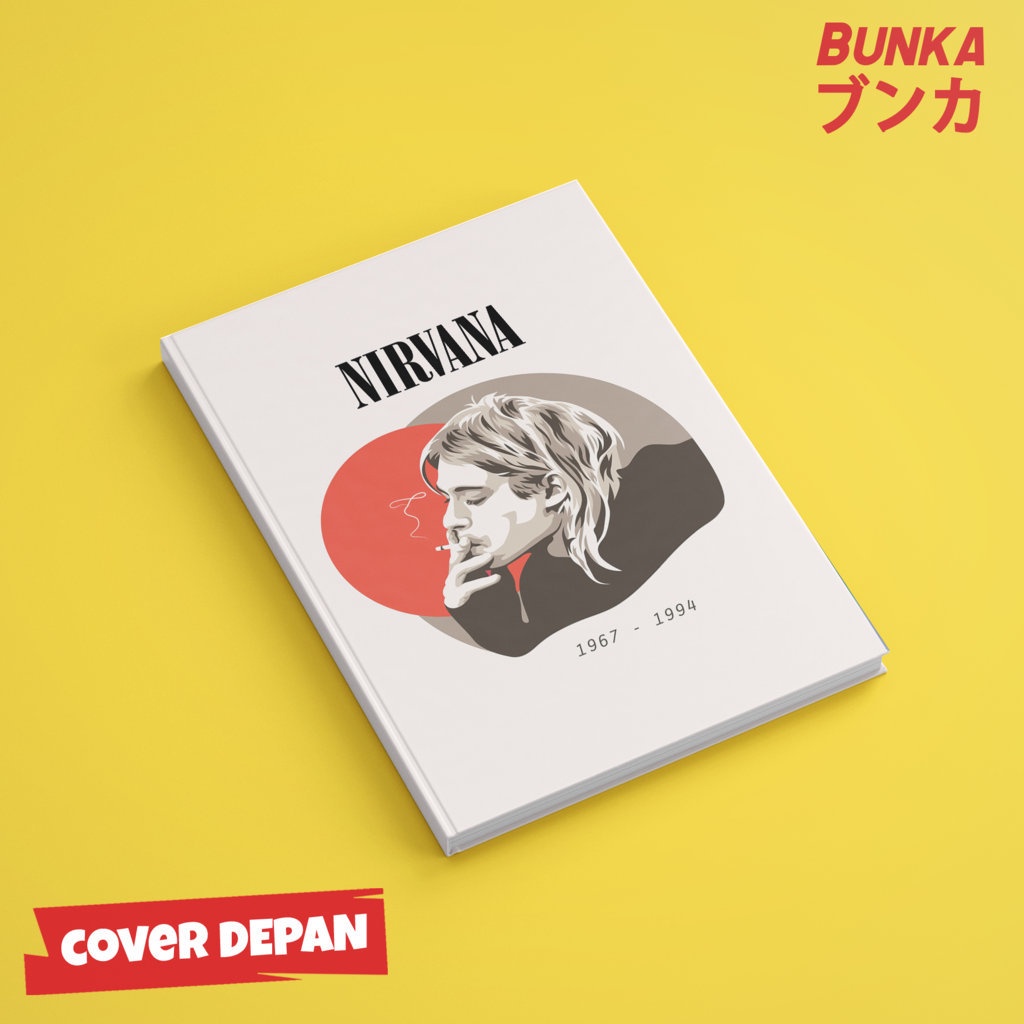 

Notebook Band Nirvana kurt Cobain 4 Hardcover A5 Buku Tulis Catatan Notes Agenda Planner Jurnal