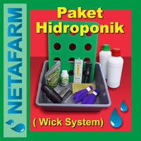 Paket Hidroponik Sistem Wick 12 lubang