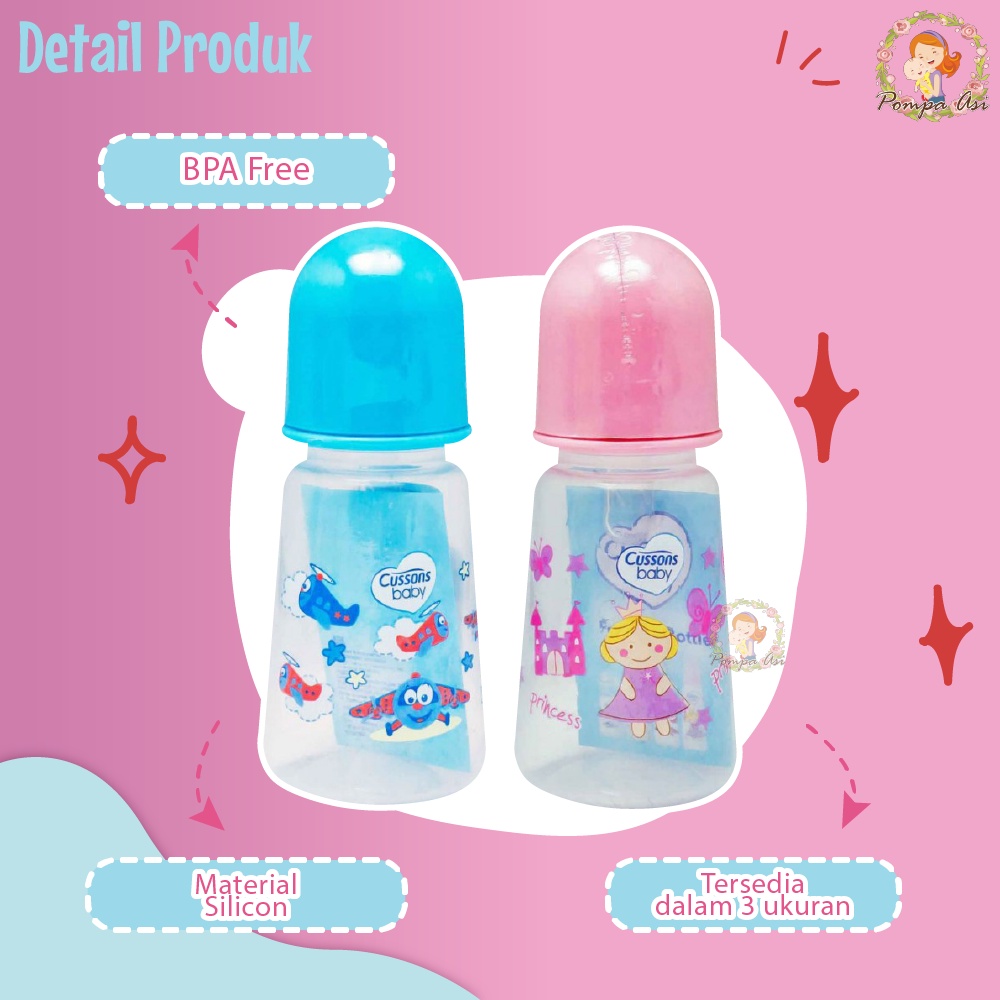 Botol Susu Bayi Cussons Murah Perlengkapan Baby New Born Tahan Panas Tidak Berbau By Mallpompaasi