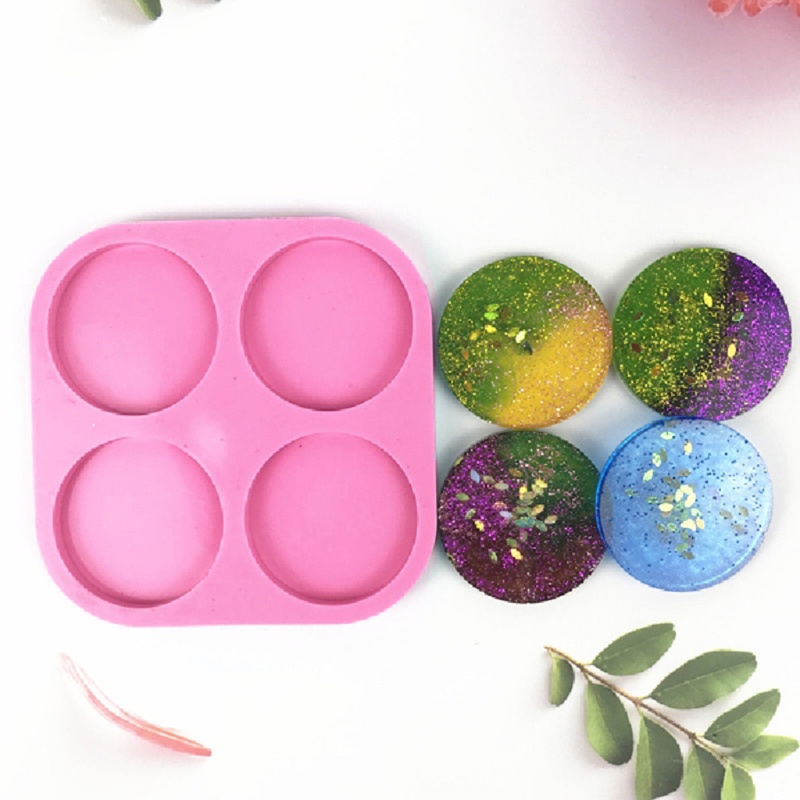 SIY  DIY Round Phone Grip Resin Mold Phone Holder Silicone Mold Round Resin Mold Phone Socket Resin Molds Resin Craft Tools