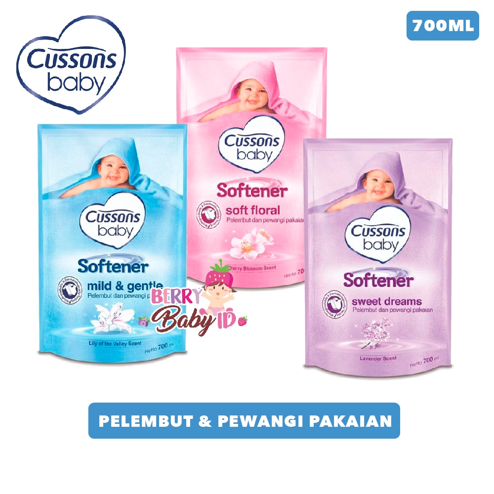 Cussons Baby Pelembut dan Pewangi Pakaian Bayi Softener Refill 700 ml Berry Mart