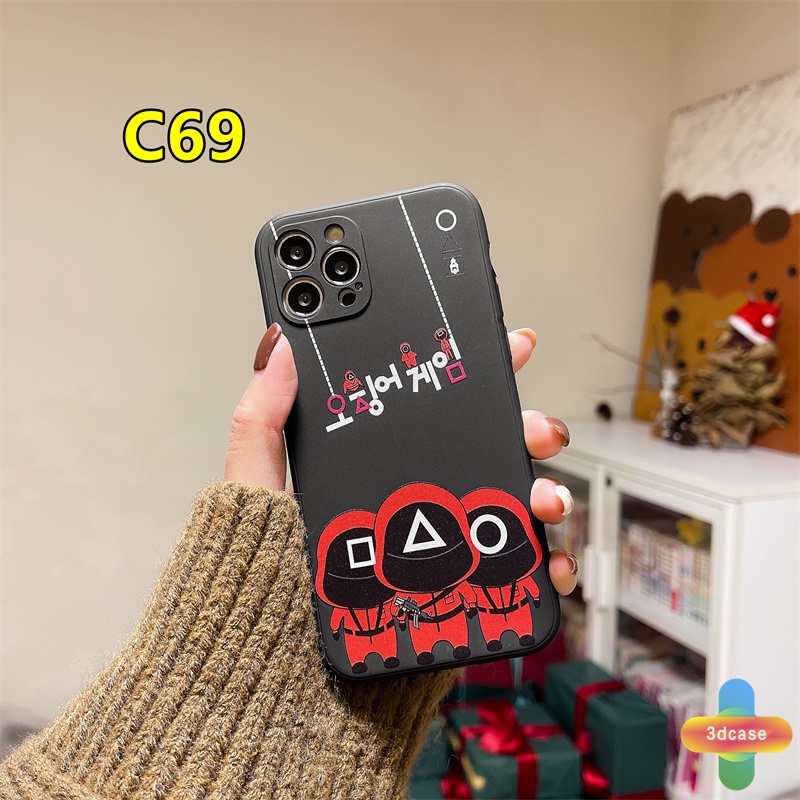 Soft Case Silikon Tpu Motif Tide Brand Squid Game Untuk Infinix Note 8 10 Infinix Hot 10 Play Hot 10 10t 10s 10i Hot 10 Lite S4 9 Pro 11 Plus Infinix Smart 4 5 Pro 3 Plus Tencno Spark 5 PRO Straight Cube Soft TPU Case