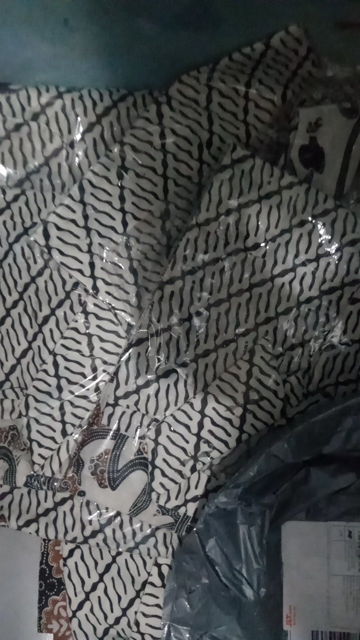 Bswart Batik Hrb026 Kenongo Hem Pendek Anjani Biru Pekalongan M L Xl Batik Pria Murah Modern Grosir