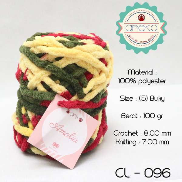 Benang Rajut Chenille Midi Amalia Yarn 4 096