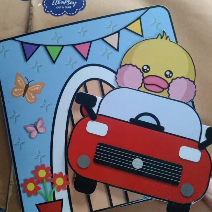 {BAG.21Jl22ᴱ} Bebek Viral Mainan Edukasi Paper Duck Mudah disusun