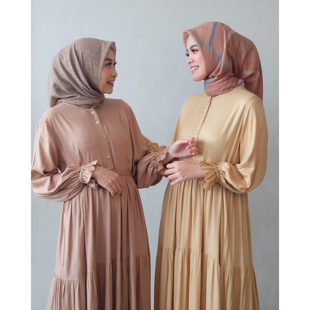 Anna Dress | Gamis Wanita Polos | Gamis Kondangan