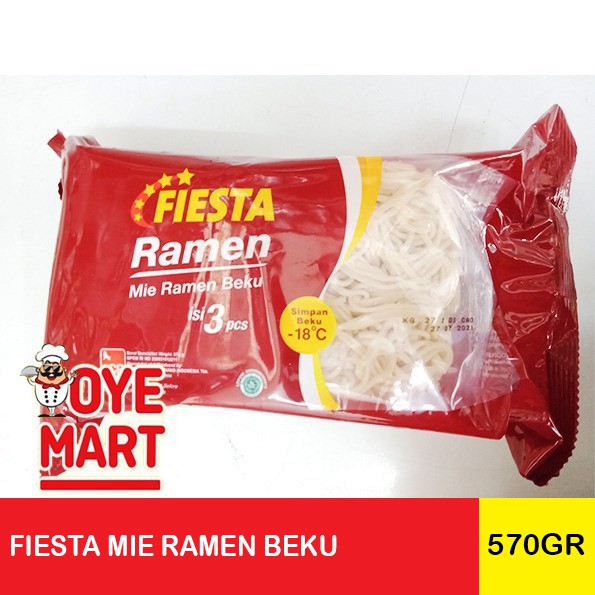 FIESTA MIE RAMEN BEKU 570GR HARGA PROMO MIE RAMEN INSTAN BEKU/MIE INSTAN