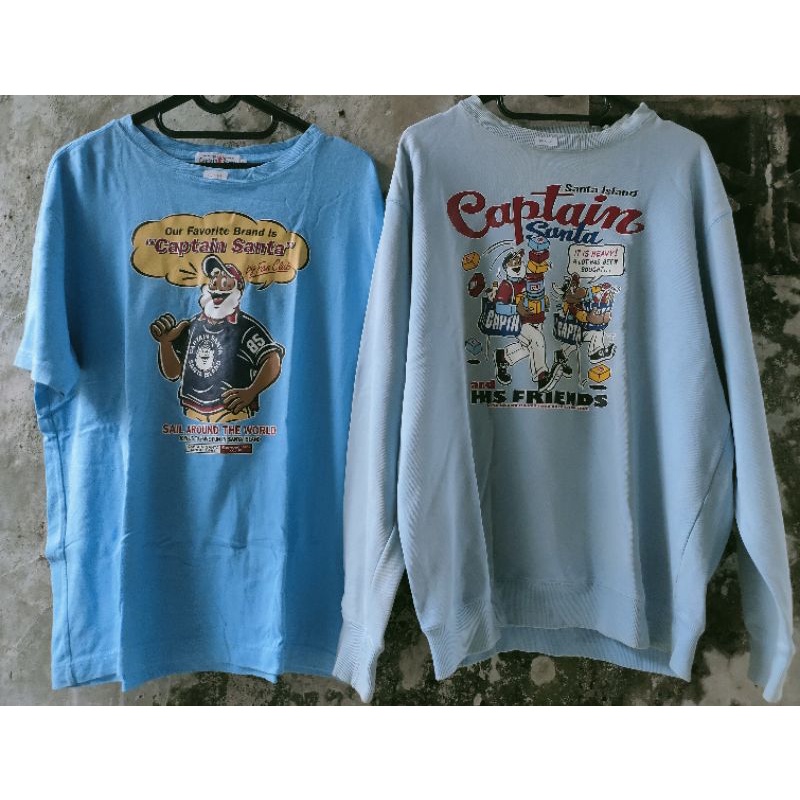 CREWNECK & KAOS CAPTAIN SANTA VINTAGE CR JOYMARK