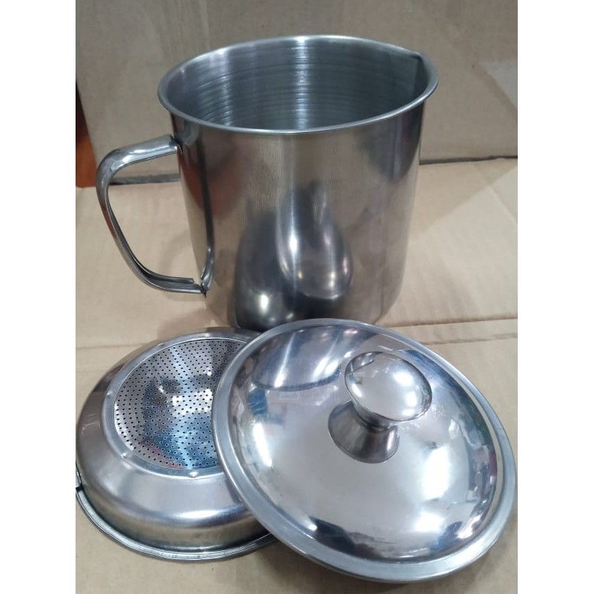 OILPOT - SARINGAN MINYAK STAINLESS STEEL 1.3L