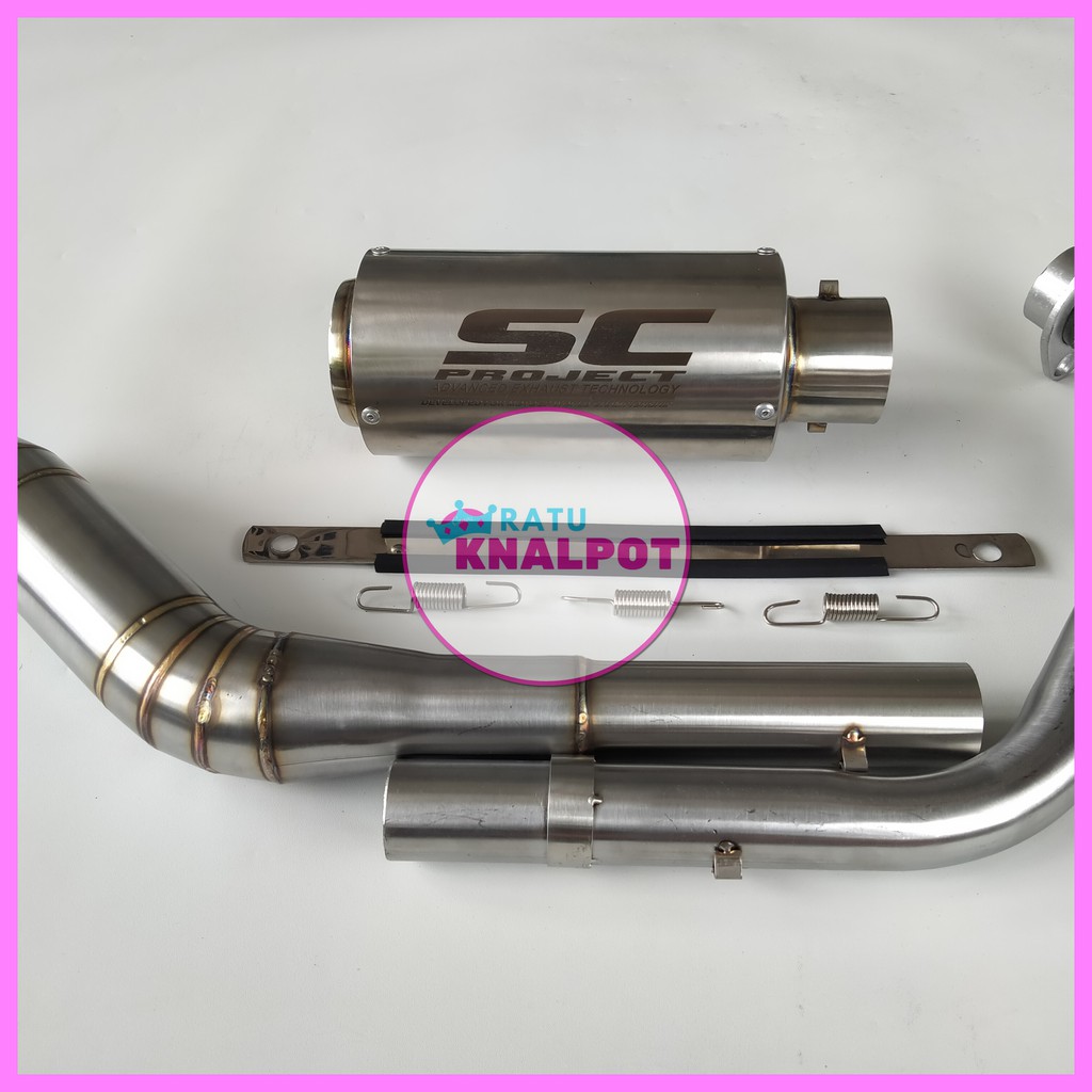CUCI GUDANG SILINCER KNALPOT TRIOVAL POLOSAN FREE LASER NAMA INLET 50MM SARINGAN FULL