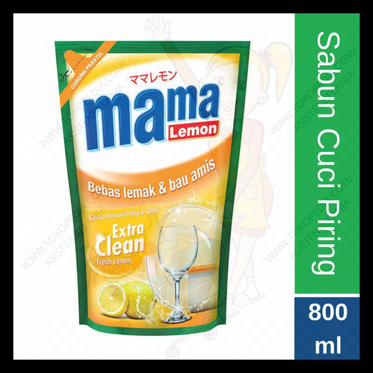 Mama Lemon Kuning 800 Ml Sabun Cuci Piring Isi Ulang Refill Terlaris