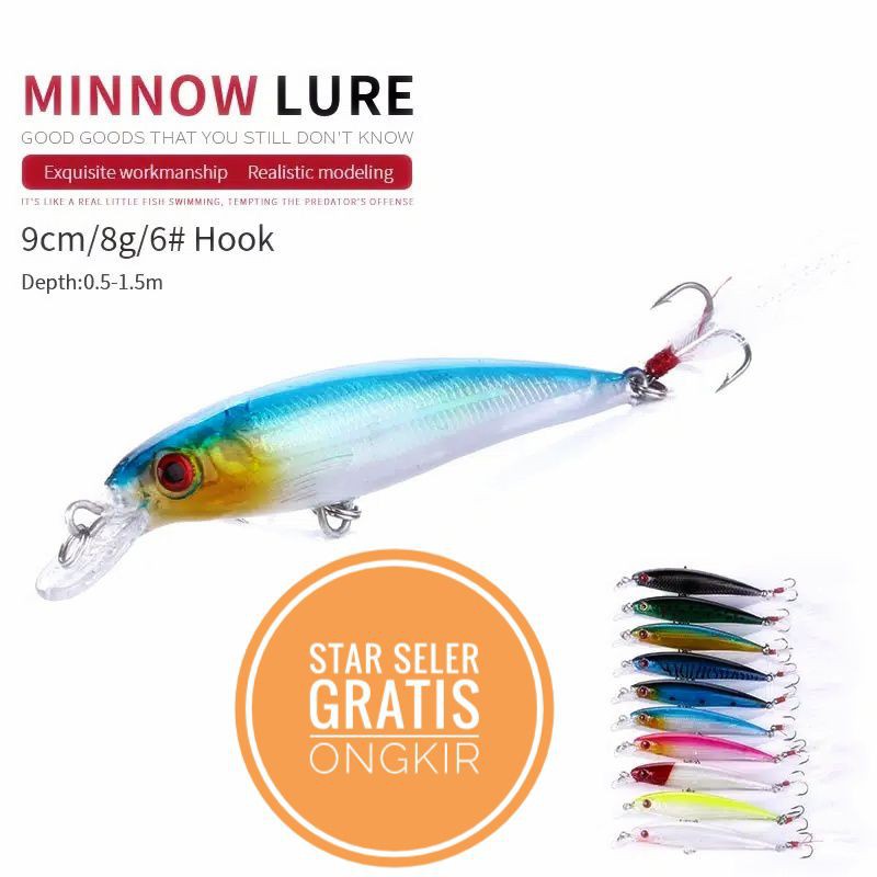 lure ikan Umpan Ikan Crank Bait Import TERJAMIN