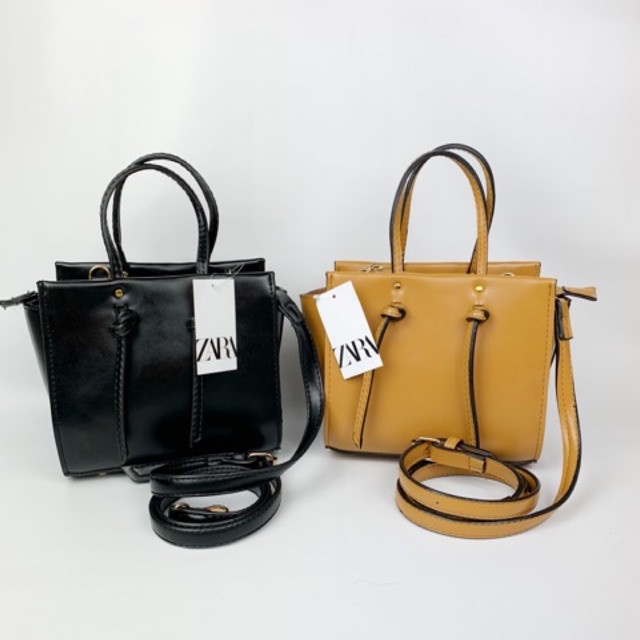 tas wanita tas wanita ZARA METROPOLITAN MINI import tas batam selempang import - Hitam tas bahu terb