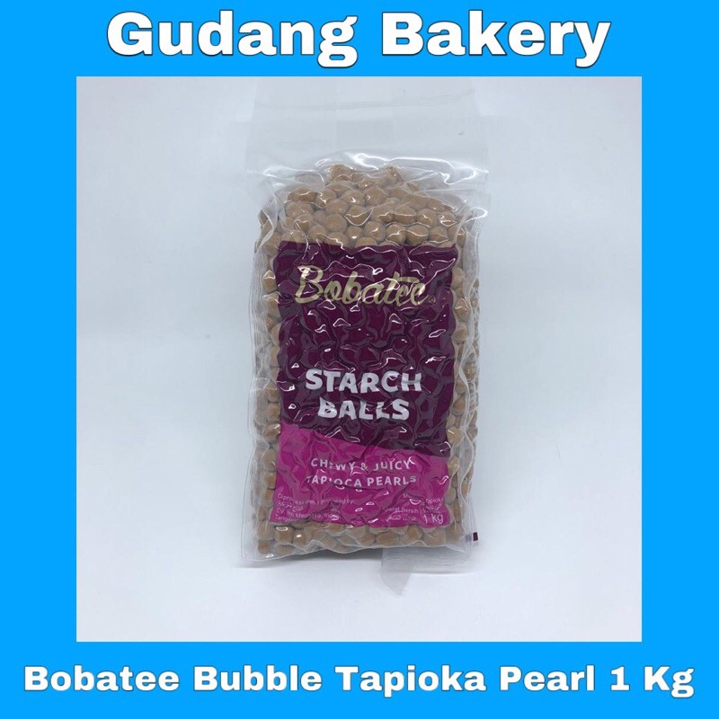 

BOBATEE TAPIOCA PEARL STARCH BALLS CHEWY & JUICY 1 Kg