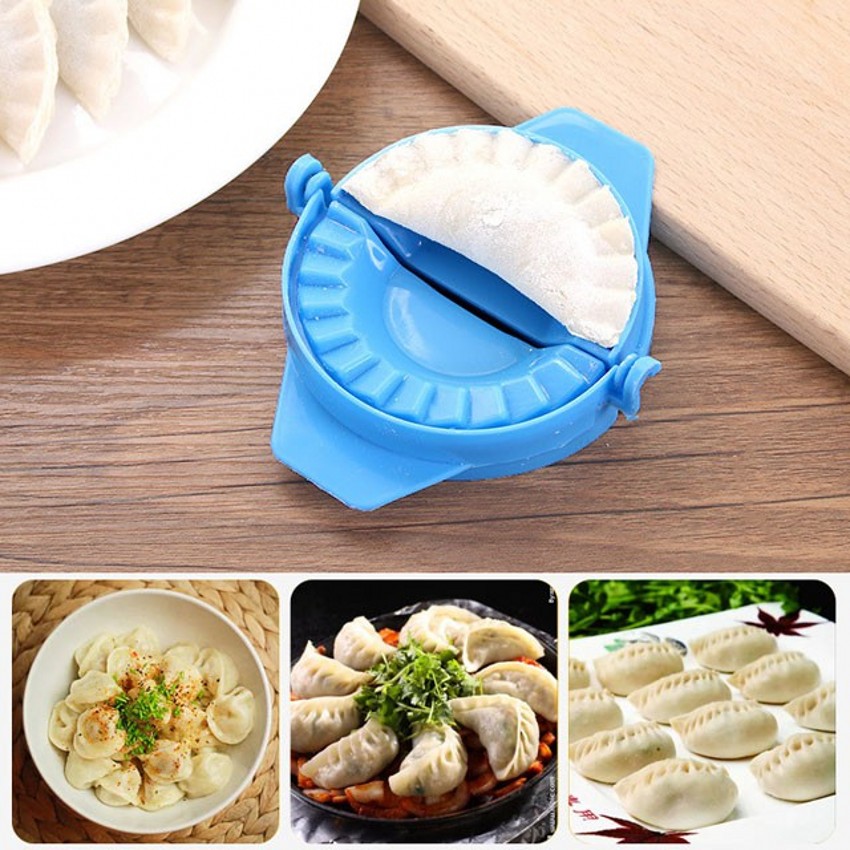 Dumpling DIY Dapur Kue Kering Plastik Mudah Masak Gadget Tools Chinese Baozi Cetakan Pie Bun Dough Maker Mould