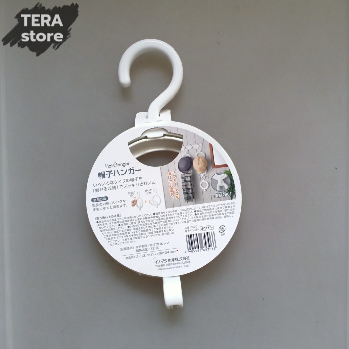 inomata japan brand hat hanger gantungan topi syal