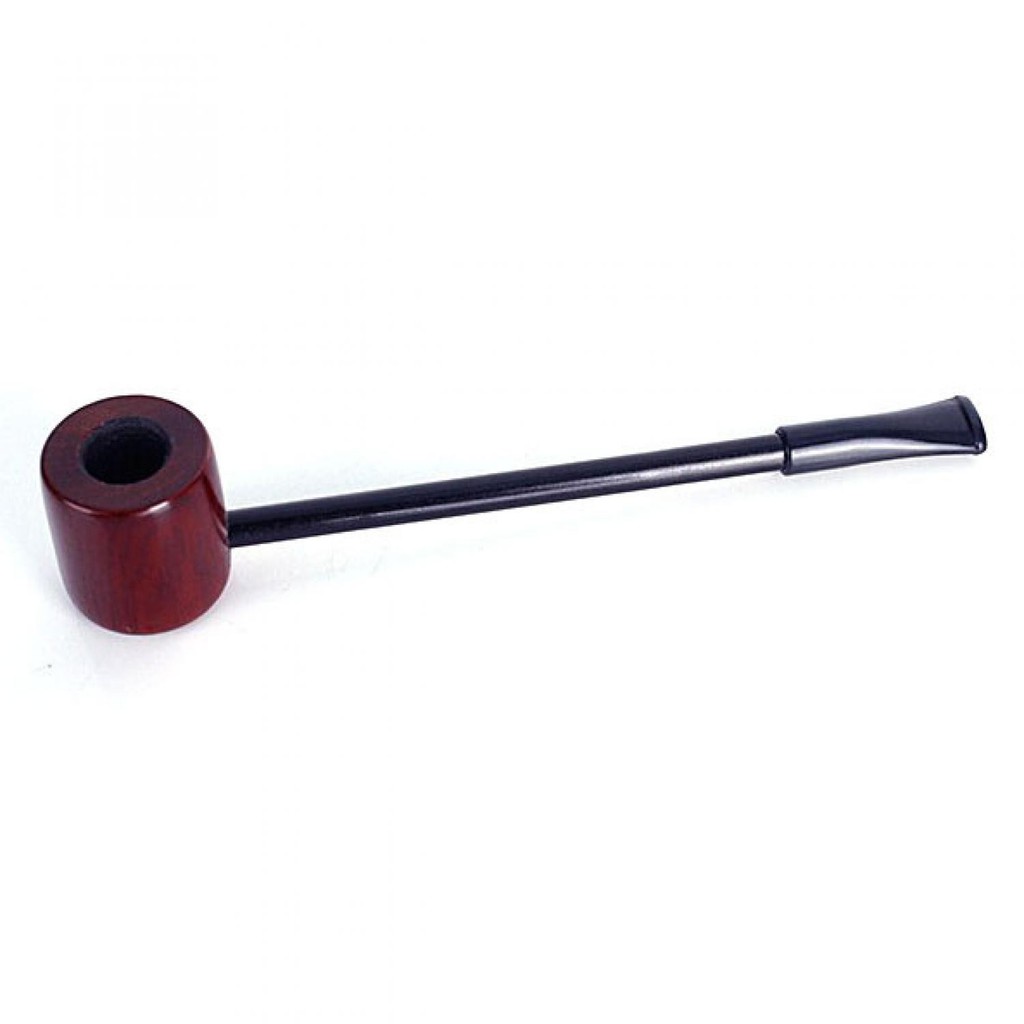 Popeye Flat Smoking Pipes Mahogany Wood - Pipa Rokok - Cangklong