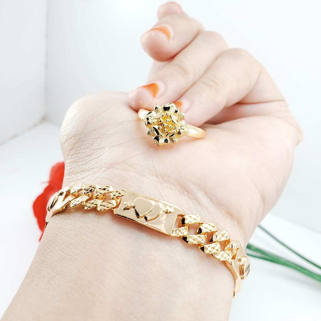 ALIFIAXUPING gelang  tangan set Cincin fashion wanita 