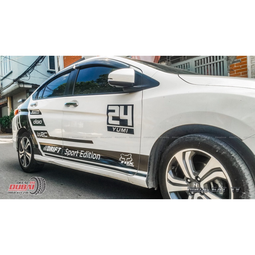 Stiker mobil honda city stiker racing race mobil city vios civic dll