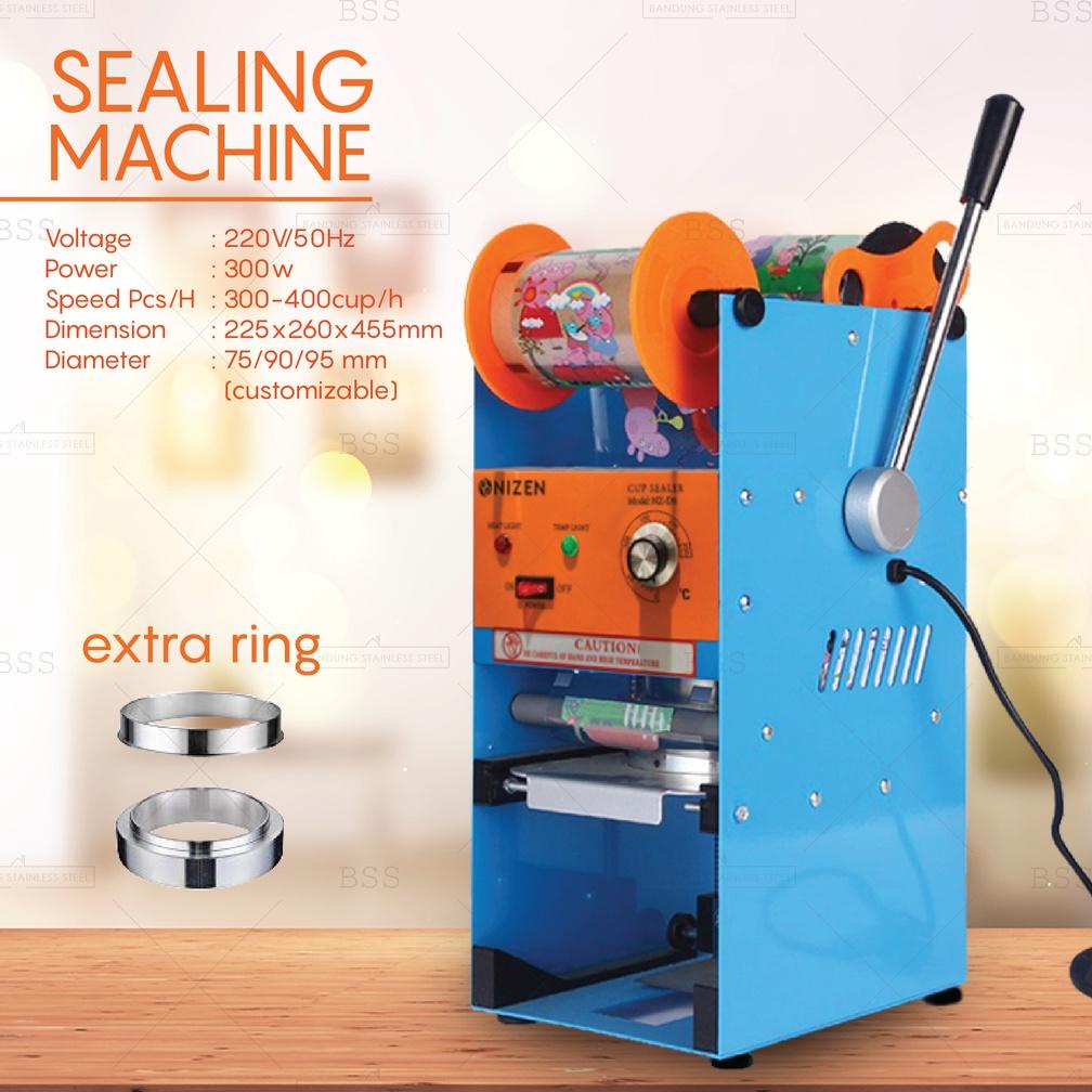 Mesin Cup Sealer Press Segel Gelas Plastik Manual Sealing Machine Gelas Minuman Boba