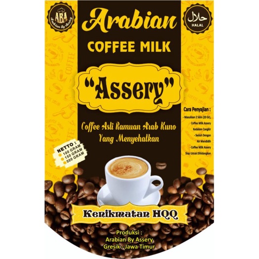 

kopi susu Arab/ arabian coffe milk by assery