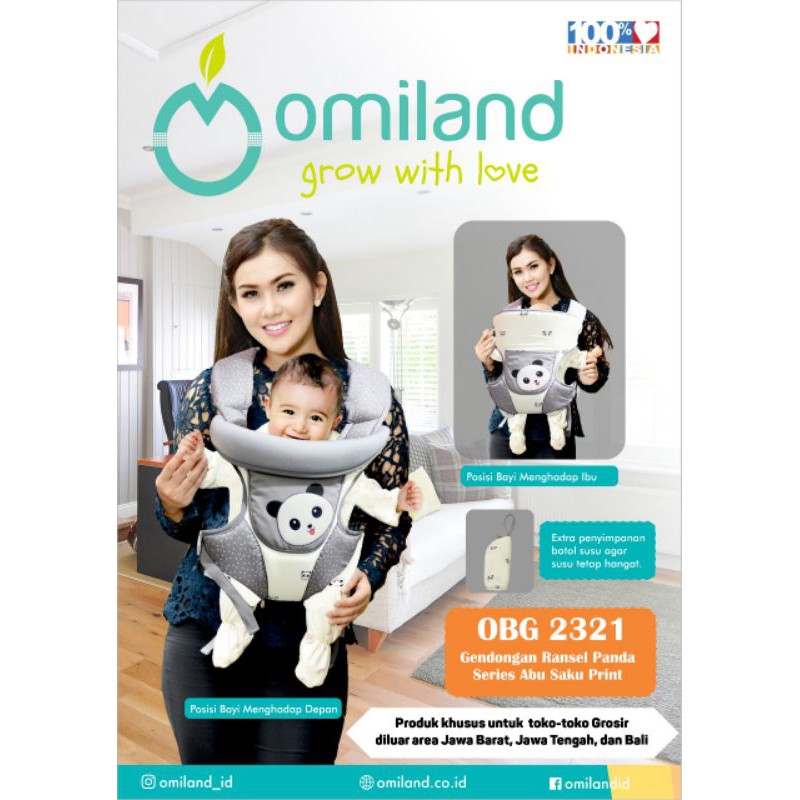 OMILAND GENDONGAN RANSEL PANDA SERIES  OBG2321