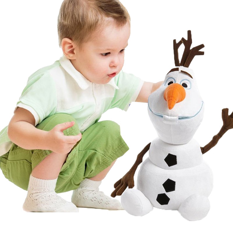 Boneka Plush Model Olaf Snowman Lucu Ukuran 50cm untuk Hadiah Natal