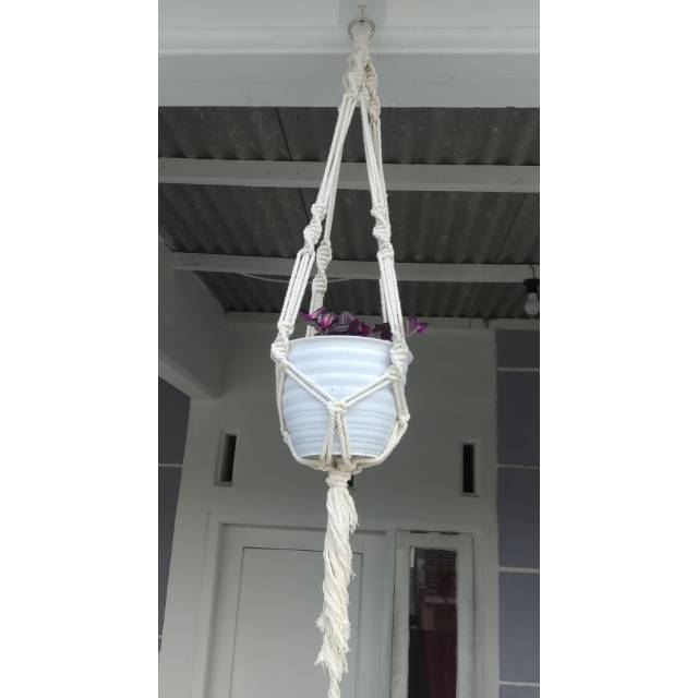 Macrame pot gantung/tali macrame/pot tali/pot gantung