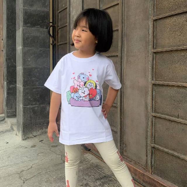[BISA COD] BT21 T-shirt kids baju bt21 anak kaos bt21 anak
