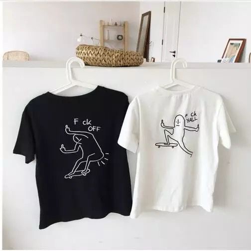 MYSTIQUE.ID-BAJU KAOS F*CK OFF T-SHIRT LUCU DAN AESTHETIC