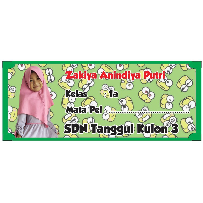 

stiker buku custom foto murah