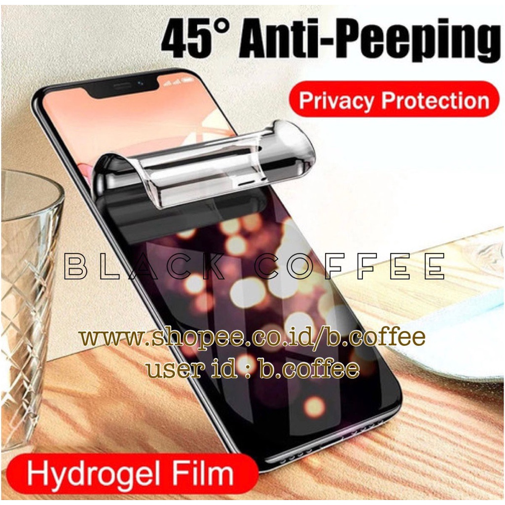 PWY PRIVACY / anti spy HYDROGEL anti gores XIAOMI POCO F4 / POCO F4 GT / POCO F3 / POCO F3 GT / POCO F2 PRO / POCOPHONE F1