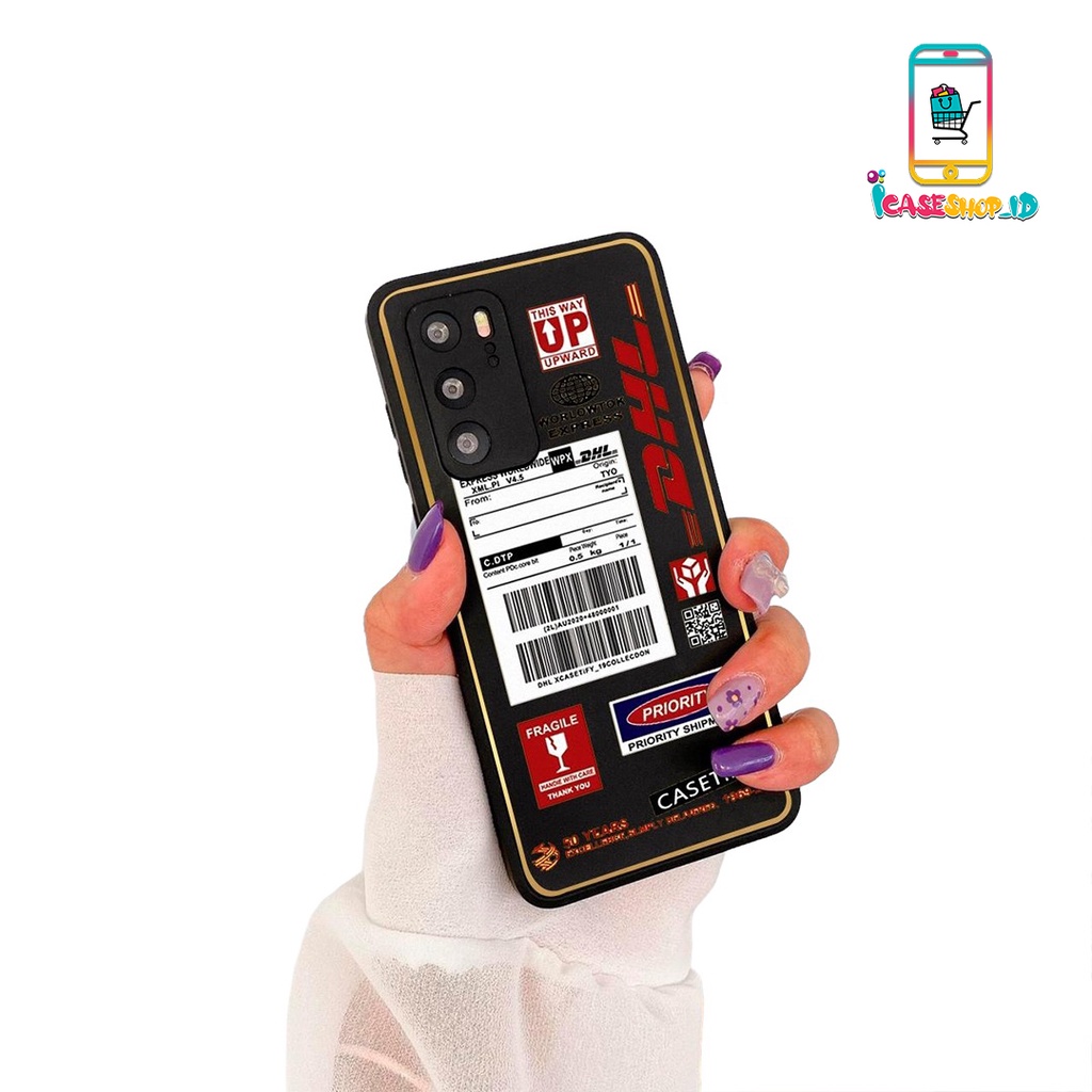 SS075 Tide Brand DHL Soft Black Cover CASETiFY Case UNTUK OPPO A1K A5 A5i A5S A5X A6 A8 A9  A11K A13
