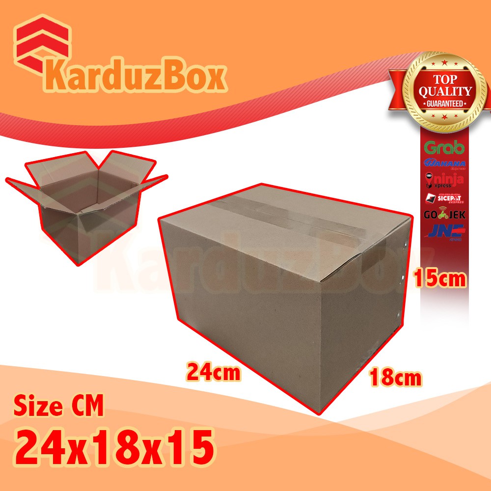 

24x18x15 kardus box packaging POLOS BARU