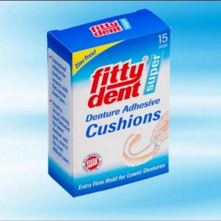 Fittydent Denture Adhesive Cushion / Lem Gigi Palsu Rahang Bawah