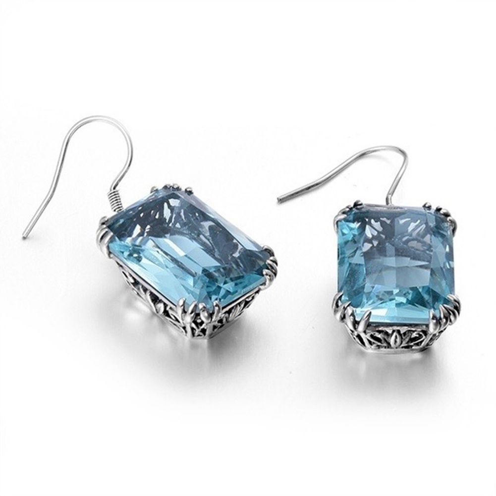 Hu Hu Hu Hu Hu Alat Bantu Pasang Kacamata♡ Anting Kait Gantung Wanita Hias Berlian Imitasi Besar Gaya Elegan Untuk Hadiah