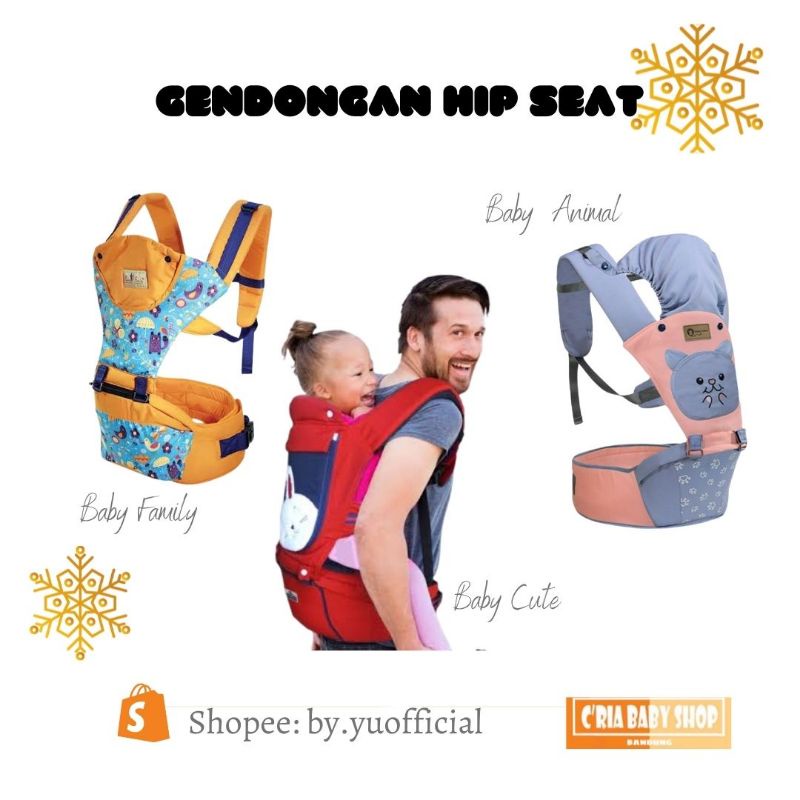 Gendongan Bayi Hipseat Baby Family/ Baby Cute/ Baby Animal BFG5102/ BFG7102/ BFG4102/ BCG1011/ BAG11