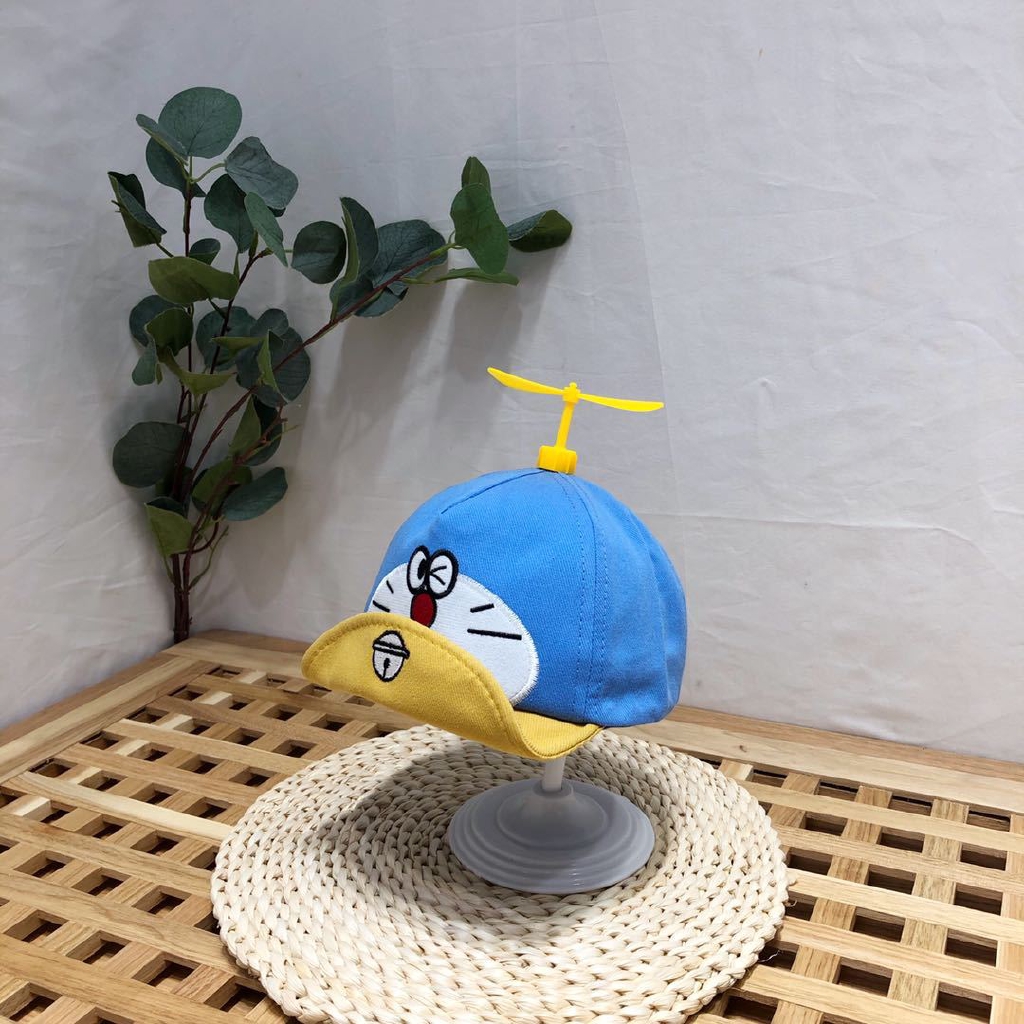 Topi Kupluk Motif Kartun Kucing Capung Lucu Bahan Bambu Untuk Wanita Musim Semi Panas 2020