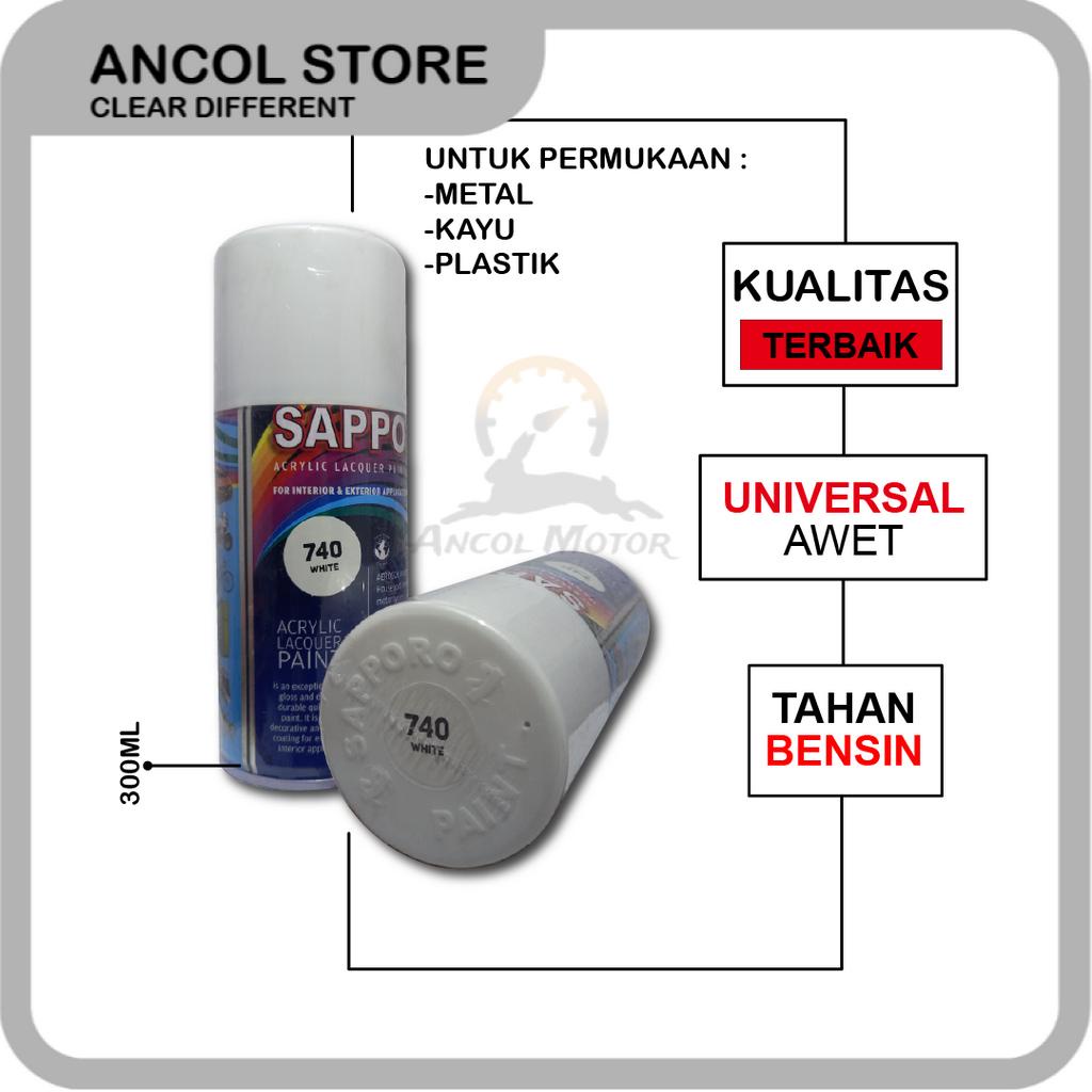 

Rad Sapporo 740 White Cat Semprot Saporo Paint Putih Standar