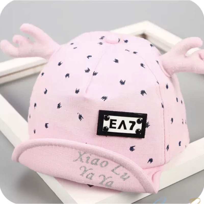 Topi anak import kualitas premium motif tanduk