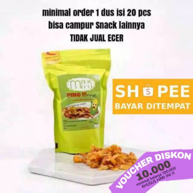 

NO ECER Makmini PING me!!! (emping jagung) 75g