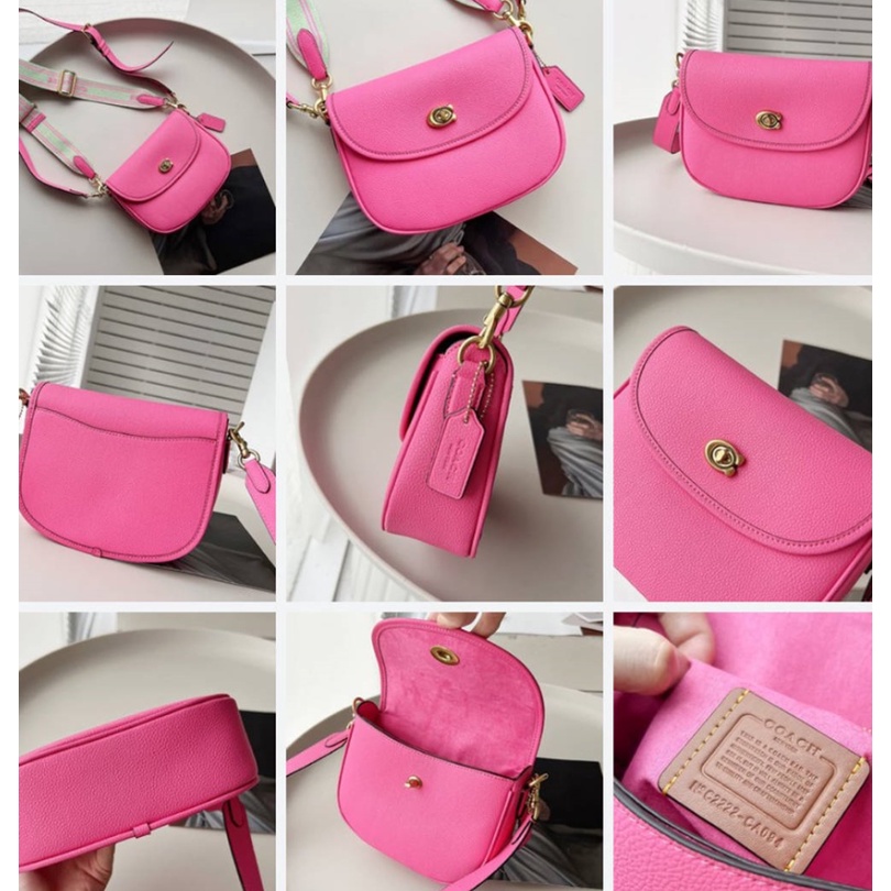 CA093 CA094 CA101 coach women Willow Saddle Bag Women Crossbody Sling Handbag 093 094