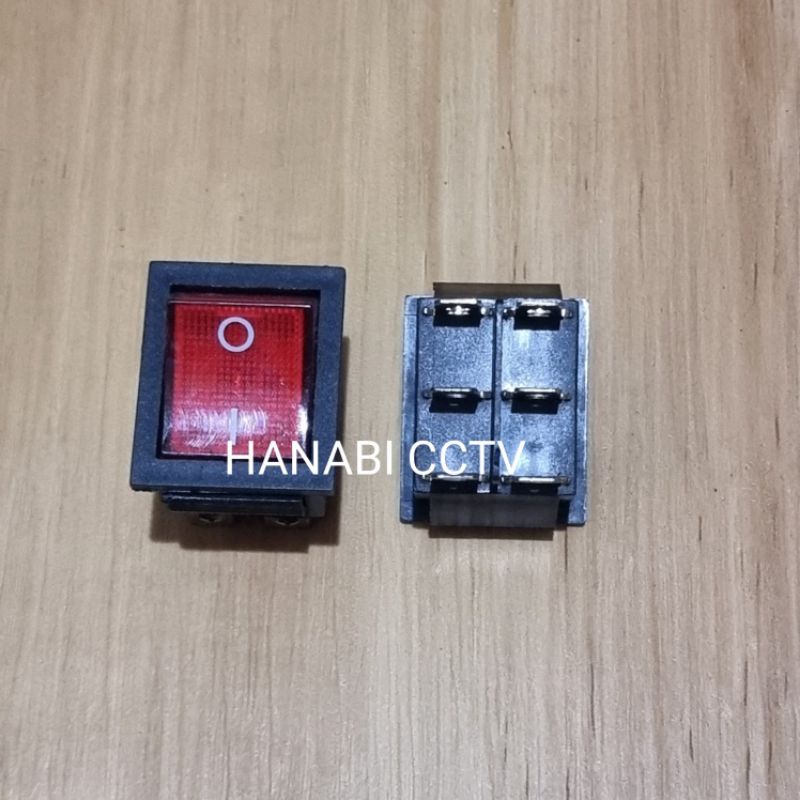 Saklar Switch On Off 6p + Lampu Besar 6 Pin 6Pin