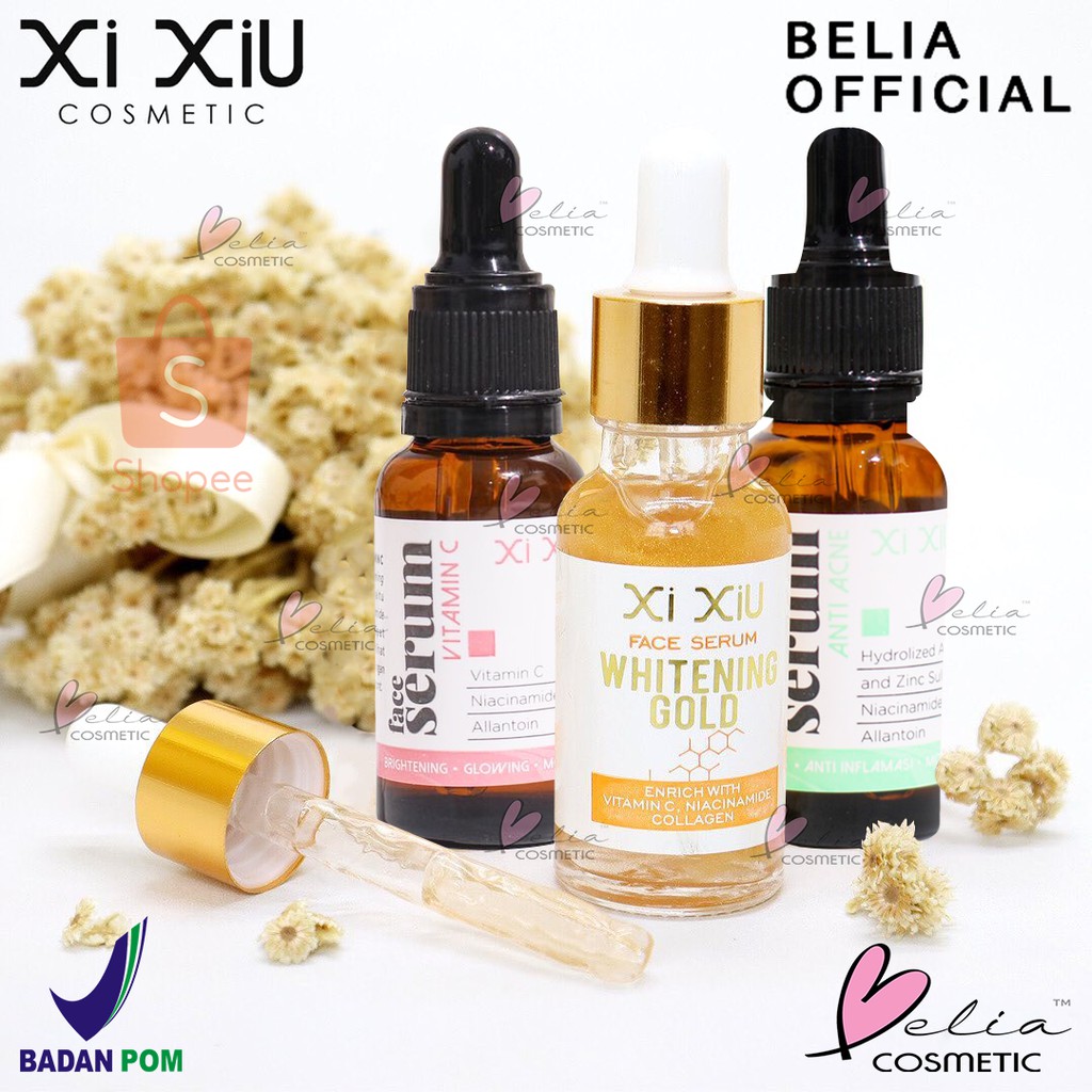 ❤ BELIA ❤ XI XIU Face Serum Vitamin C | Anti Acne | Whitening Gold 20 ml Vit C | Anti Jerawat Xixiu