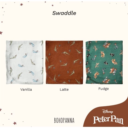 BOHOPANNA x Disney Peterpan Swaddle | Bedong Bayi