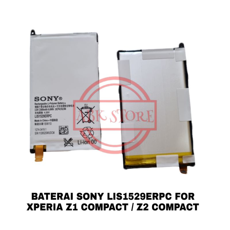 BATRE BATERAI BATTERY SONY XPERIA Z2 COMPACT / J1 COMPACT LIS1529ERPC ORIGINAL