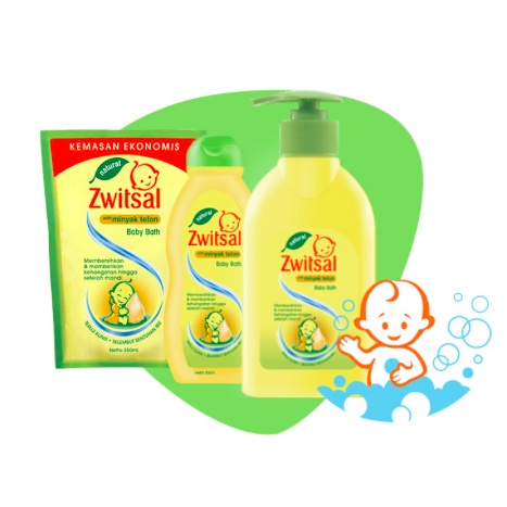 Zwitsal Natural Baby Bath With Minyak Telon