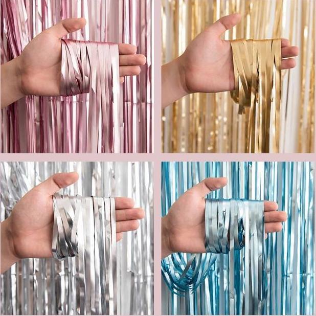 #####] TIRAI FOIL DOFF MATTE FOIL CURTAIN/TIRAI BACKDROP