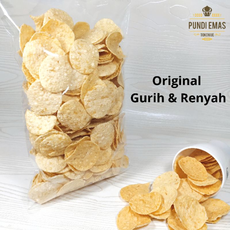 

Keripik Singkong Opak Asin Gurih 250 gram Dan Renyah Cemilan Kiloan Per 250 Gram